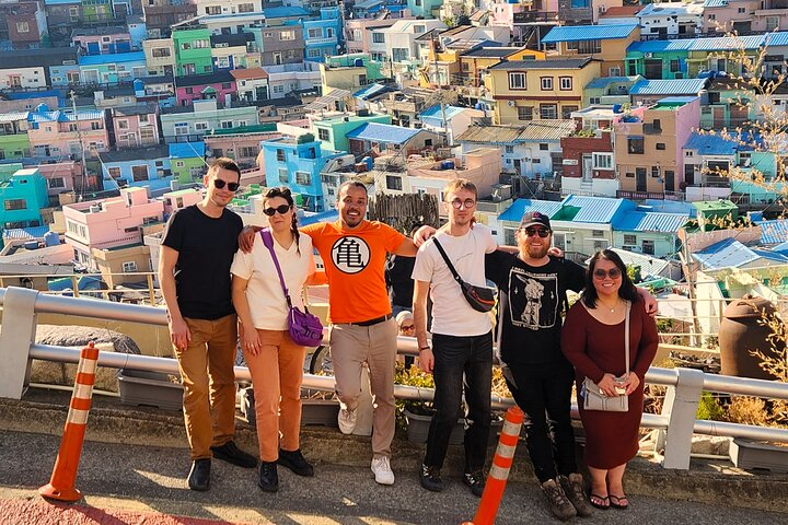 Explore the charm of Gamcheon Culture Village where colorful houses create a unique backdrop for unforgettable memories with a small group of fellow travelers. Experience Busan’s hidden gems firsthand.